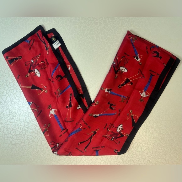 The Girls | ladies, made in Italy, silk scarf. - Picture 1 of 16